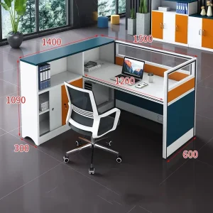 New Simple Office Desk Single Staff Workstation One Seat Computer Table Workstation Desks for Office Use