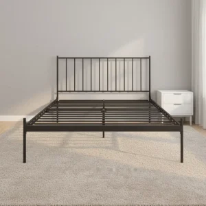 New Style Arrival Large Storage Metal Black Single Twin Low Queen Bed Frame for Dormitory