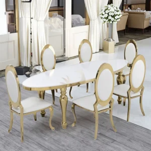 New Style Hotel Restaurant Stainless Steel Waist Protection Party Chairs