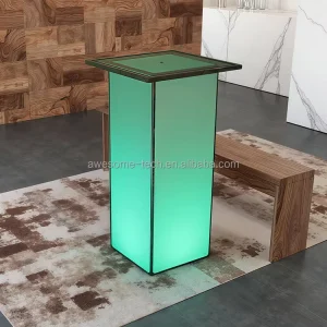 New Style Illuminated Bar Table New for Pub Home Bar Versatile Club Mall Kitchen Outdoor Dining Bedroom Table