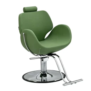 New Style Modern Green Hydraulic Salon Styling Chair Ergonomic Hairdressing Barber Chair for Beauty Shop