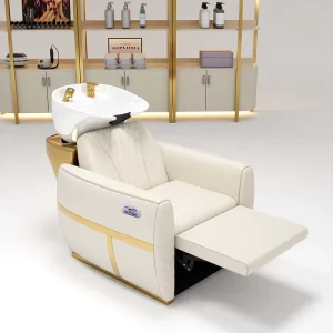New Style Shampoo Bed Line Bed Design Full Acrylic Material Cool Shape with Armrests