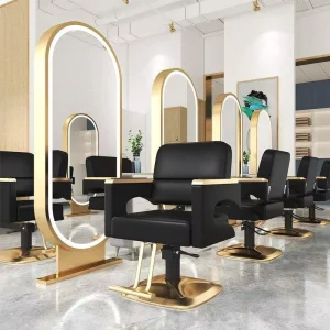 New Synthetic Leather Barber Chair with 360 Degree Swivel for Salon and Living Room Use Haircut Perm Dyeing