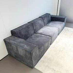 New Trends Modern Compressed Sofa Set Extendable Foldable Massage Fabric Three Seat Ergonomic Jiangxi Origin Factory