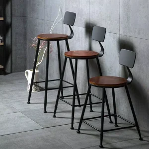 Newest Hotel Stools bar Chairs Metal bar High Chairs Rust Metal bar Chairs for Kitchen