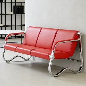 Newly Designed Luxury Leather Modern Eco-Friendly Durable Airport Lobby Medical School Hotel Waiting Sofa Chair Office Visitor