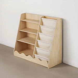 Newspaper Rack Bookshelf Newspaper Stand Wooden Multi Layer Magazine Storage Rack File Display Rack Storage Rack