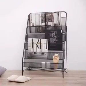 Newspaper Rack Storage Rack Wrought Iron Magazine Rack Floor Newspaper