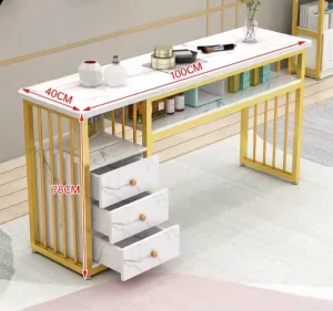Nice Nails Bar Station Salon Furniture Wood Nail Tables Nail Desk Manicure Table with Chair Modern Customized
