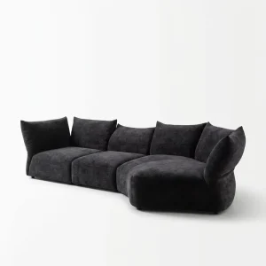 No Assemble Required 4 Seat Fluffy Cloud Modern Sectional Memory Foam Compressed Sofa Couch in a Box