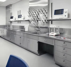Non porous Surface Stainless Steel School Lab Furniture for Laboratory SS Working Table Countertop