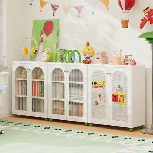 Non toxic Powder coated Carbon Steel Bookshelf Suitable for Children