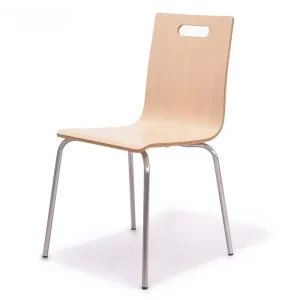 Nordic Bentwood Dining Chair Metal Restaurant Bar Cafe Chair for Hotel Kitchen Coffee Shop and Event Rectangle Table Dining Set
