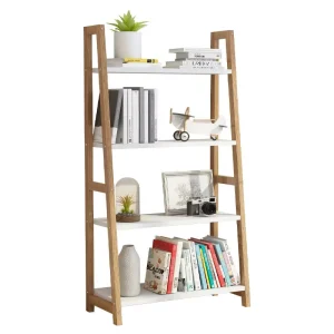 Nordic Bookshelf Floor Living Room Display Rack Modern Minimalist Office Storage Bookcase Solid Wood