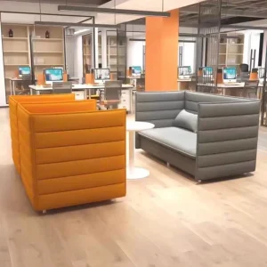 Nordic Creative Modern Minimalist High Back Privacy Office Booth Sofa Leisure Reception Meeting Negotiation Enclosed Hotel