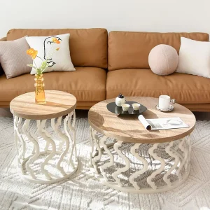Nordic Creative Modern Wooden Small Coffee Table