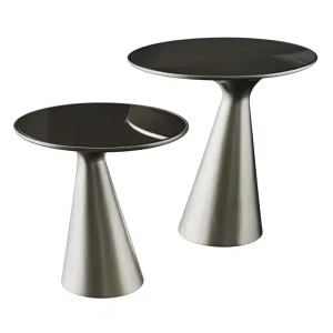 Nordic Creative Removable Glass Side Table Italian Minimalist Designer Fiberglass Furniture