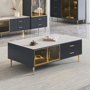 Nordic Designer Villa Light Luxury Living Room Coffee Table Modern Style Customized Coffee Shop Set