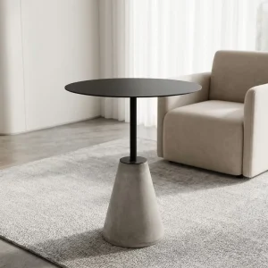 Nordic Industrial Style Conical Small Table for Coffee Shop on Balcony Stainless Steel Coffee Tables Household Furniture