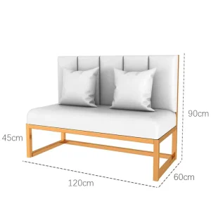 Nordic Light Luxury Commercial Furniture Restaurant Marble Dining Table and Chair Combination