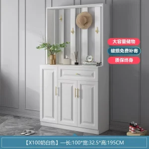 Nordic Light Luxury Household Shoe Cabinet Hanger Body Door Coat Modern Simple Living Room Partition