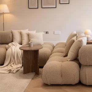 Nordic Living Room Sofa Set Modular Sectional Combination Sofa I Shape Couch L Shape Modular Sofa