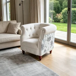 Nordic Luxury Leisure Vintage Apartment Villa Living Accent Armchair Hotel Guest Room Wood Frame Upholstered Single Sofa Chair