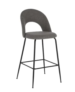 Nordic Luxury Modern Breakfast Velvet Fabric High Counter Height Bar Chairs Stools for Kitchen Restaurant Bar Table