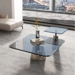 Nordic Luxury Modern Salontafel Couchtisch Marble Top End Coffes Table Set Sofa Side Round Glass Coffee Table