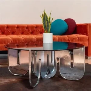 Nordic Luxury Modern Salontafel Couchtisch Top End Coffes Table Set Sofa Side Round Acrylic Coffee Table