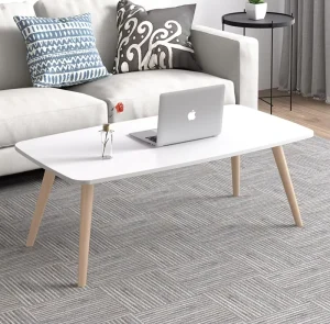 Nordic Minimalist Coffee Table Compact Space Saving Side Table for Solo Living Small Living Rooms
