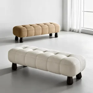 Nordic Minimalist Hallway Shoe Rack Bedroom End Table Long Bench Seating for Guests Sofa Bench