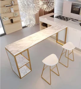 Nordic Minimalist Modern Living Room Bar Table and Chair Partition Light Luxury Bar Table