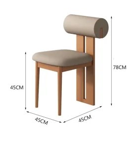 Nordic Modern Armchair Backrest Dining Rooms Bar Stools Home Office Warehouse Parks Made Oak