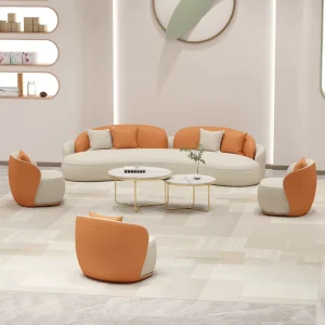 Nordic Modern Design Double Sofa Set Hotel Lobby Furniture for Sale for Schools Hospitals Beauty Salon Lounge Areas Sponge