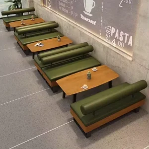 Nordic Modern Design Wooden Restaurant Dining Table and Chairs Set for Coffee Shop School Living Room Use