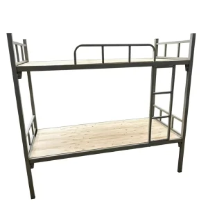 Nordic Modern Extendable Metal Loft Bunk Bed with Storage Space Saving Multifunctional Floor Bedroom for School Hotel Dormitory