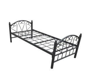 Nordic Modern Metal Iron Bed Frame Single Queen King Size Home Dormitory Construction for Bedroom Application