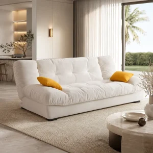 Nordic Modern Multi Functional Velvet Sofa Bed Double Foldable Wood Frame for Living Room Bedroom Hotel Villa