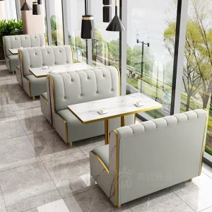 Nordic Modern Restaurant Furniture Cafe Leisure Negotiation Dessert Shop Milk Tea Coffee Shop Dining Chairs Sofa and Table Sets