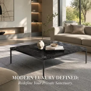Nordic Modern Stone Convertible Living Room Tea Table