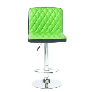Nordic Modern Style Green Seat Fabric Swiveling Height Adjustable Commercial Bar Stools for Home Bar Dining & Living Room Use