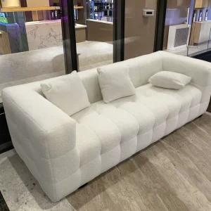 Nordic Pure Italian Style Living Room Sofa Skeleton Household Free Straight Row Vacuum Compressed Sponge Fabric for Small