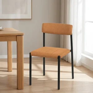 Nordic Restaurant Cafe Furniture Contemporary Upholstery Fabric Metal Home Dining Chair