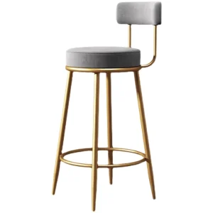 Nordic Simple Light Luxury Home bar Stool High Chair bar Chair Back Desk Stool