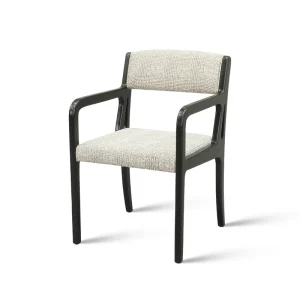 Nordic Solid Ash Wood Frame Upholstered Dining Chair for Coffee Shop Hotel Restaurant Use