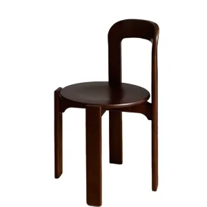 Nordic Solid Wood Ergonomic Dining Chair with Curved Hollow Back Multicolor Option for Restaurants Hotels Home Dining Rooms