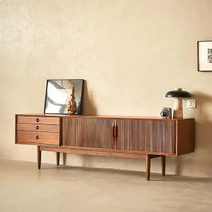 Nordic Solid Wood Living Room Furniture Modern Minimalist TV Cabinet
