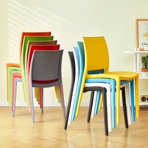 Nordic Stackable Outdoor Modern Hotel PP Plastic Dining Chair Chairs for Events Coffee Shop