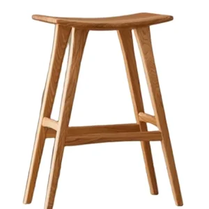 Nordic Stool Modern Wood Oak Ash Pine Dining Room bar Chair Barstool
